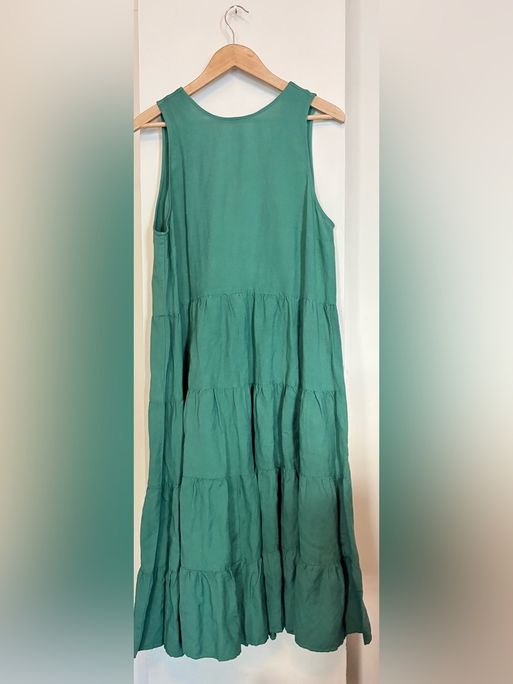 NWT Loft Low Back Linen Blend Dress
